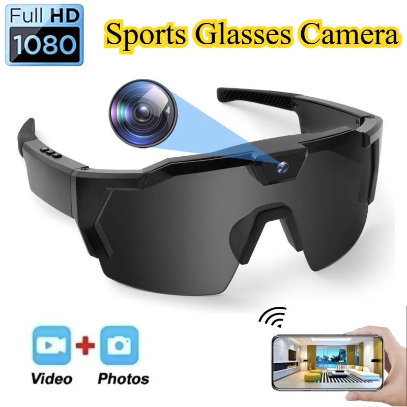 DIXSG HD Video Glasses - Action Camera Sunglasses for Sports