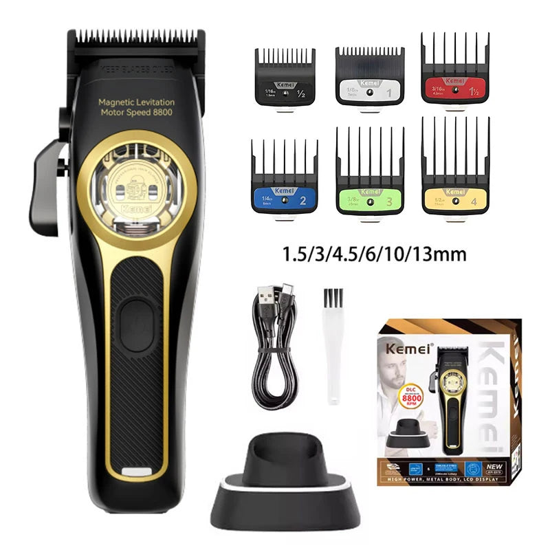 Kemei Professional Cordless Hair Clippers & Trimmer Electric