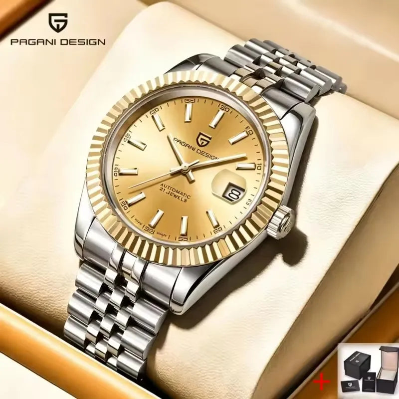 PAGANI DESIGN 2026 DateJust Luxury Men's Mechanical Watch PD-1645