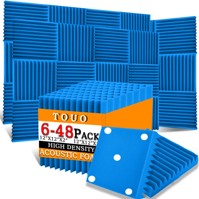 TOUO Sound Absorbing Foam Panels - Studio Acoustic Treatment & Soundproofing