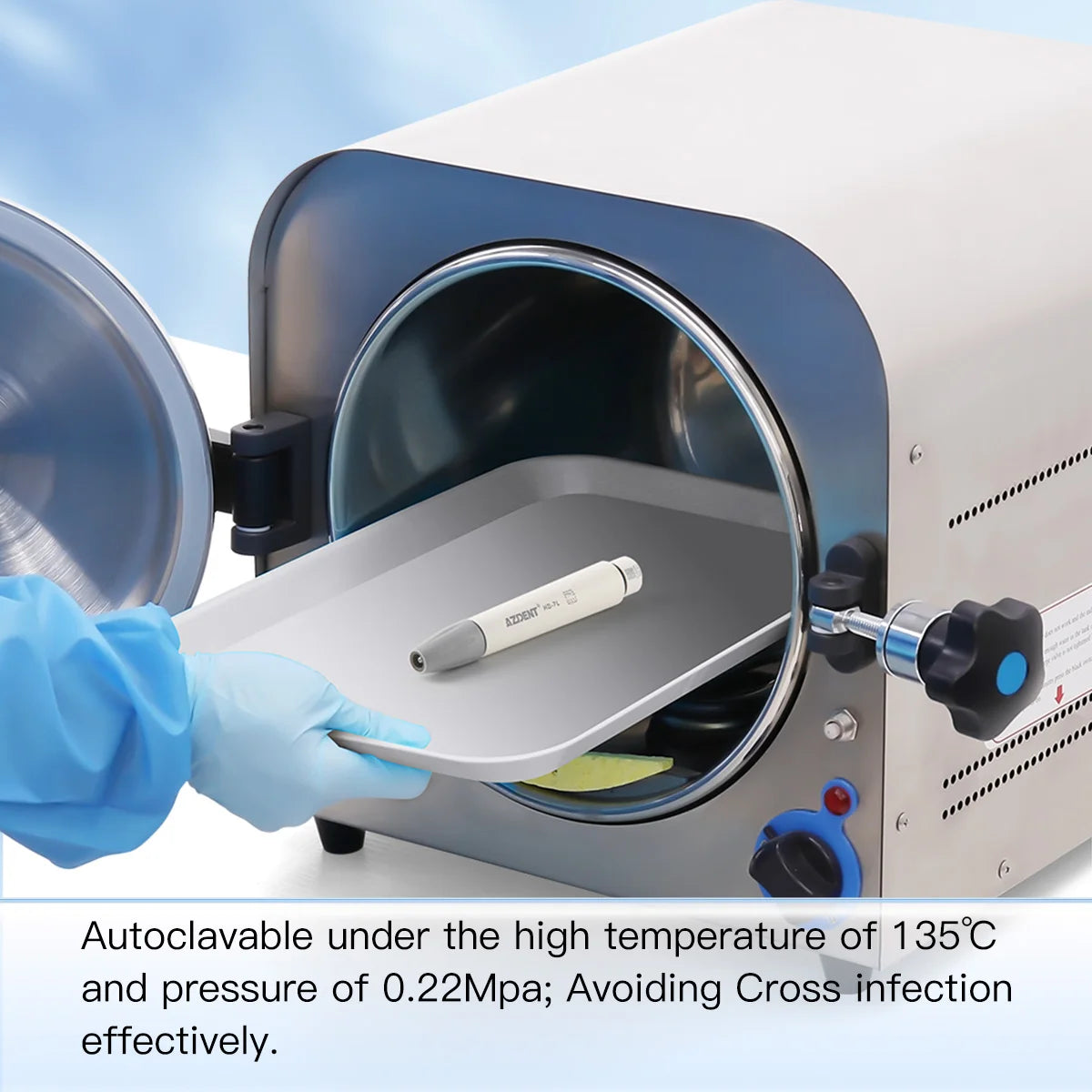 AZDENT Dental Ultrasonic Piezo Scaler Handpiece – 135° Sterilizable, Compatible with SATELEC, DTE, WOODPECKER, EMS, VRN