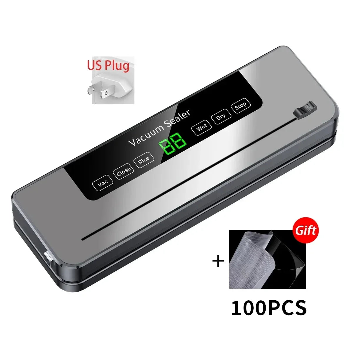 CENRR Electric Vacuum Sealer | Touch Button Food Preservation System