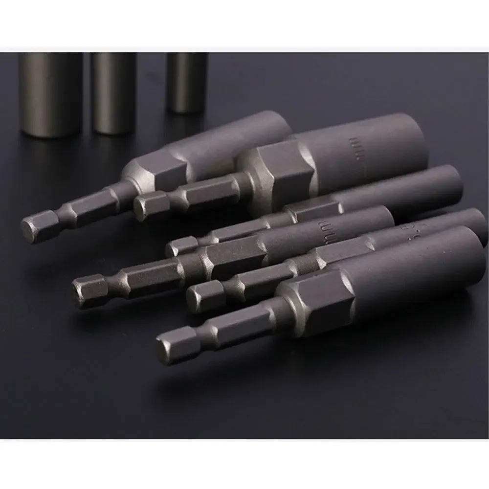 Deep Impact Socket Adapter Set 5.5-19mm | 1/4" Power Nut Driver Kit