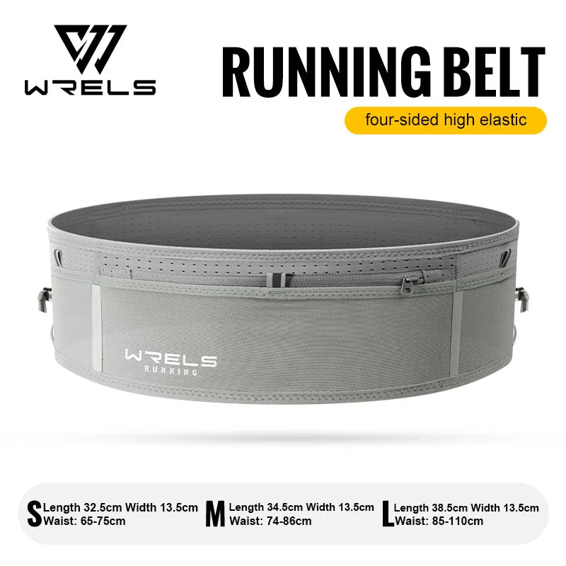 WRELS Invisible Running Belt - Waterproof Multi-Function Marathon Fanny Pack