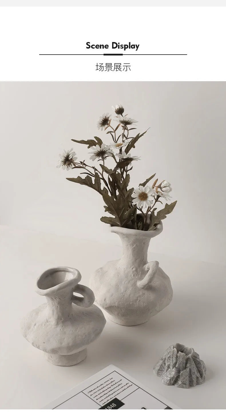 Vabena Nordic Ceramic Hydroponic Vase | Table & Bathroom Decor