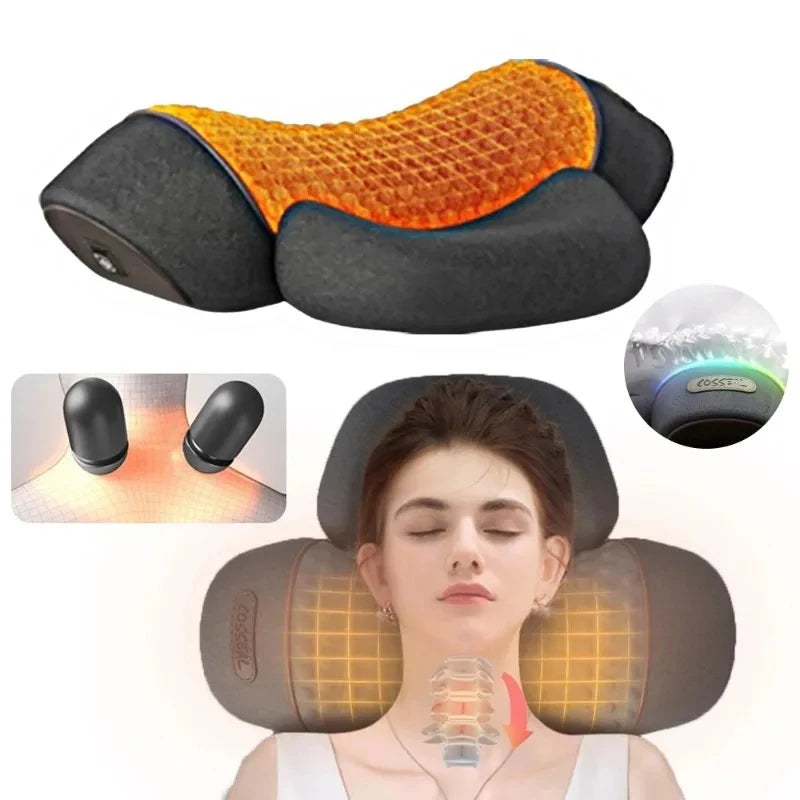 Vabena Electric Neck Massager: Cervical Pillow, Heat, Vibration & Stretch