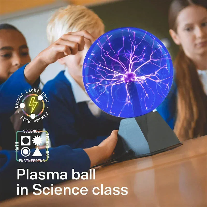 8 Inch Sound Control Plasma Ball Lamp - LED Touch Night Light