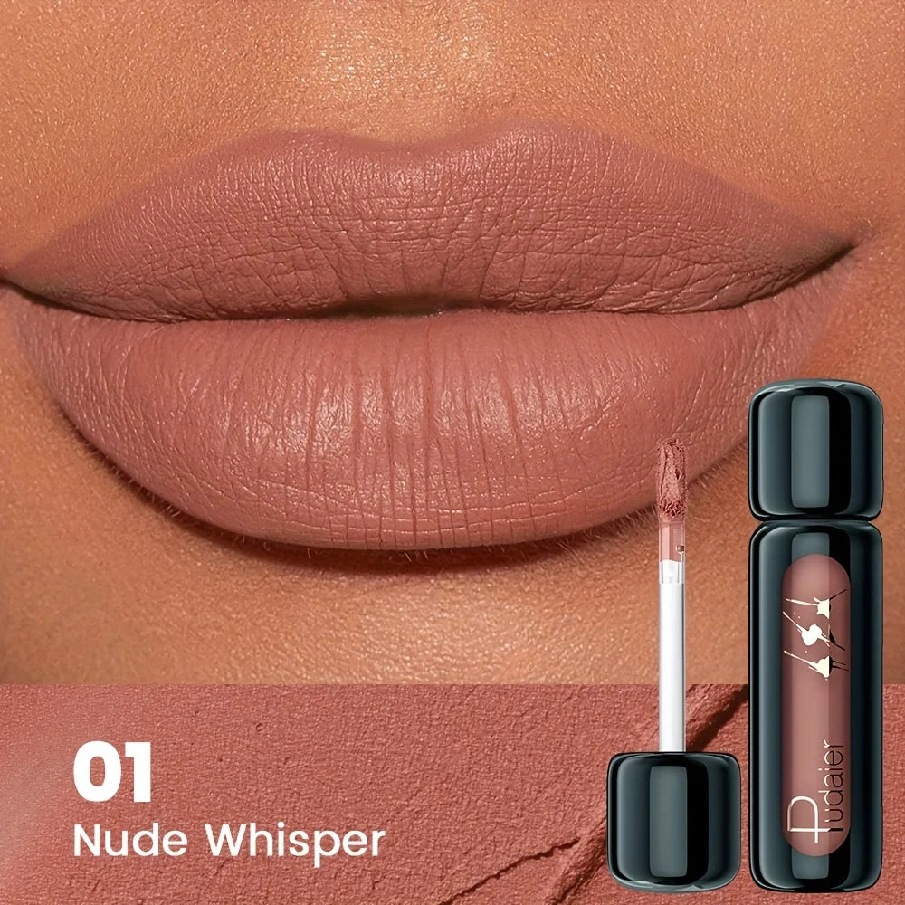 Matte Velvet Lip Gloss | Highly Saturated Liquid Lip Mud | Non-Stick & Long Lasting