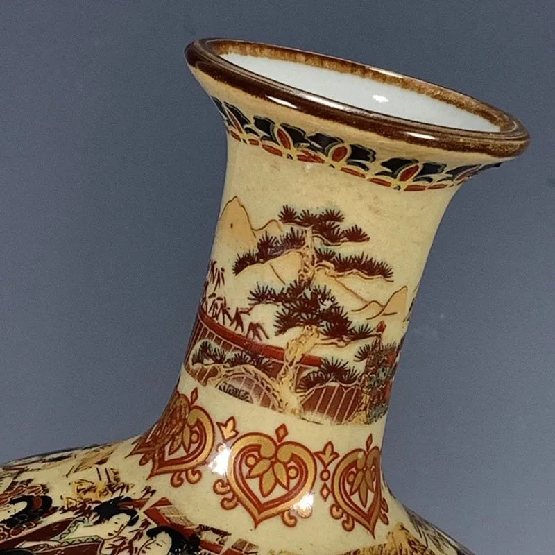 Vabena Exquisite Hand-Painted Porcelain Collectible Vase