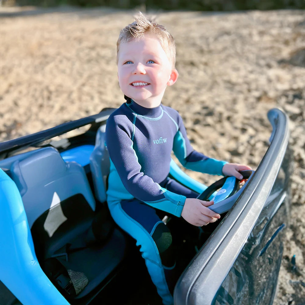 Children's 3MM Neoprene Wetsuit | Back Zip Swimsuit for Kids