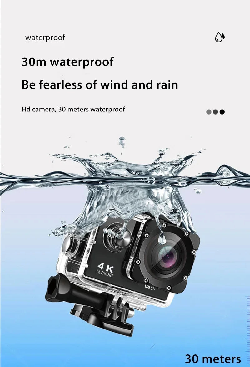Vabena 4K Ultra HD Action Camera | Vlogging & Sports