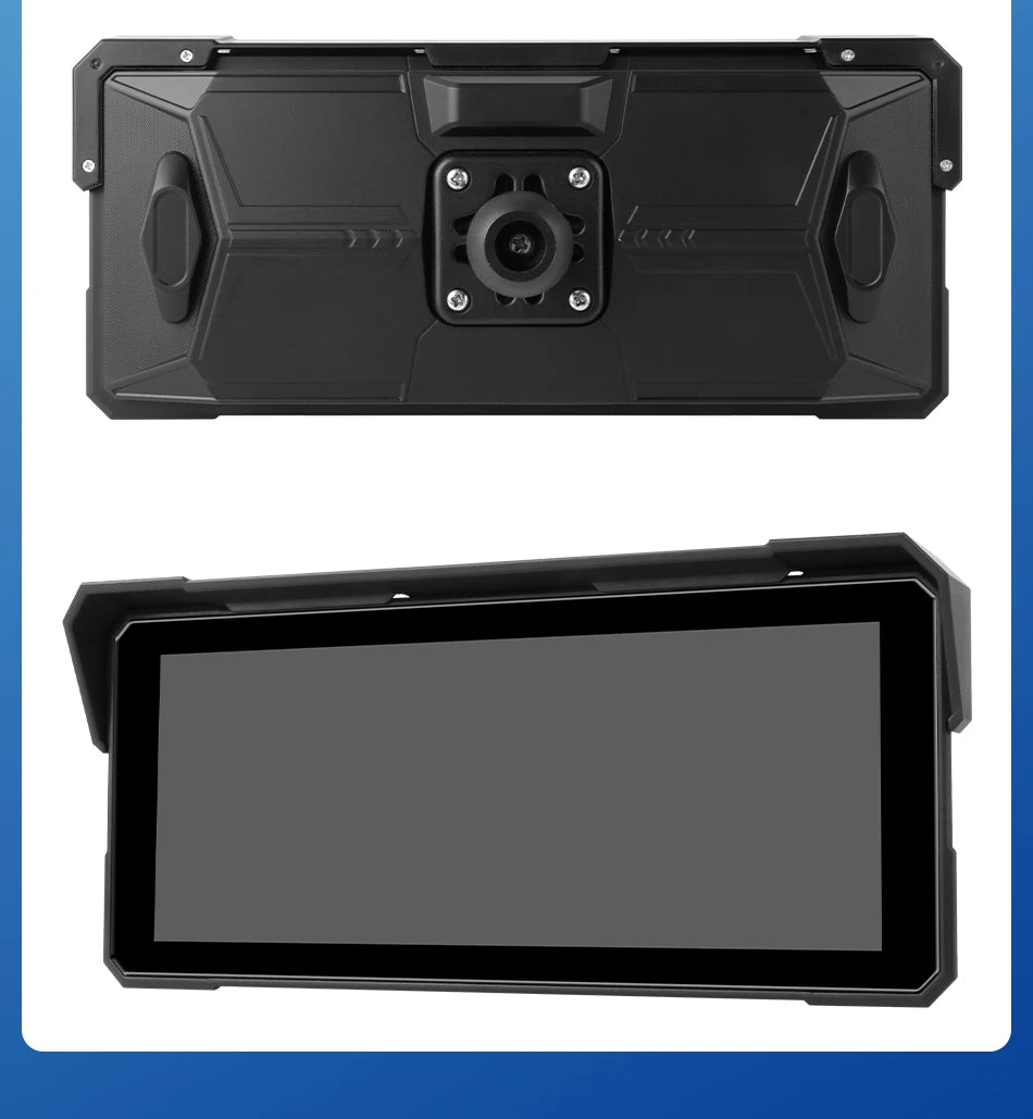 Jansite 8.1" 4K Motorcycle DVR Monitor with CarPlay & GPS