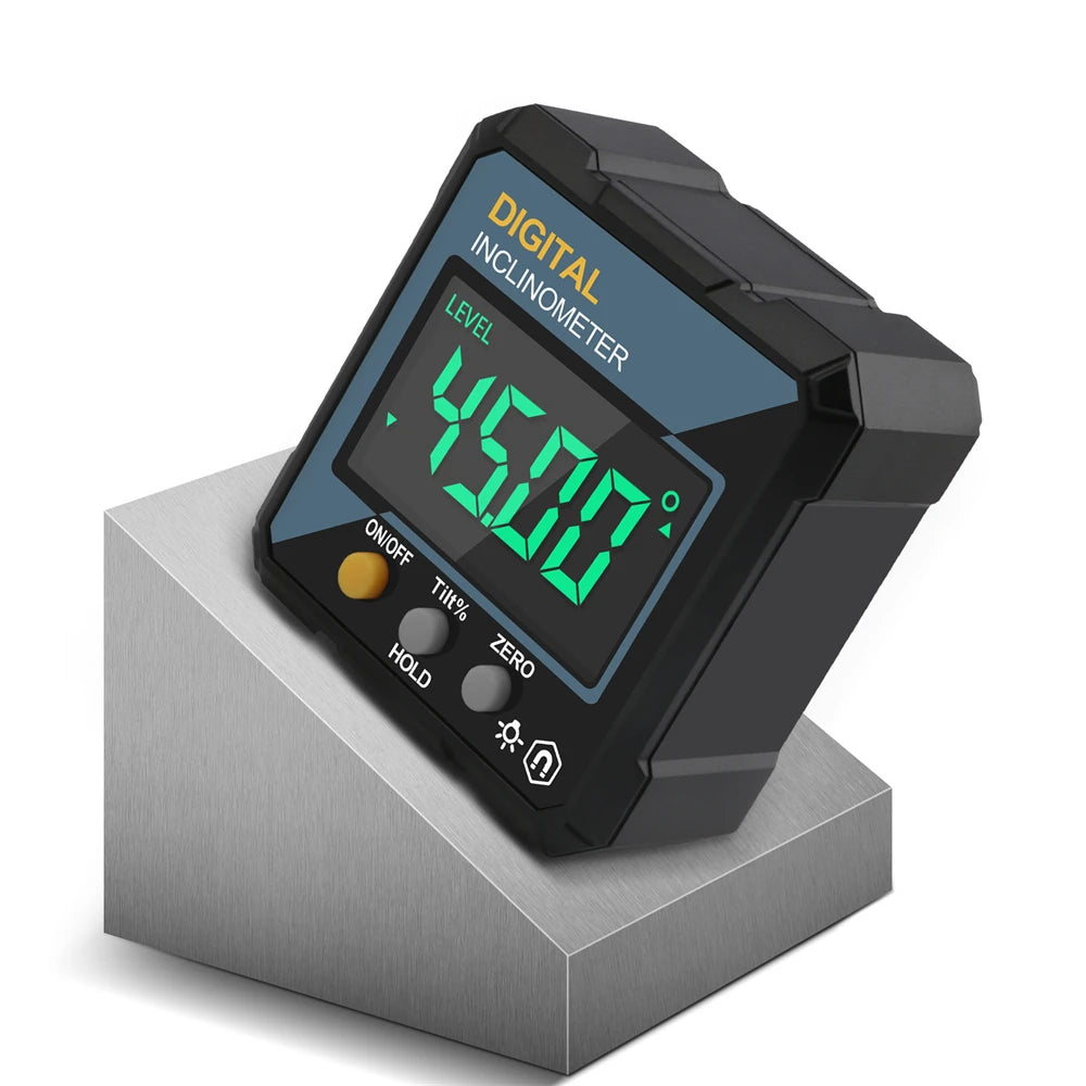 Vabena 4-Sided Magnetic Dual Laser Digital Inclinometer | Woodworking Angle Finder