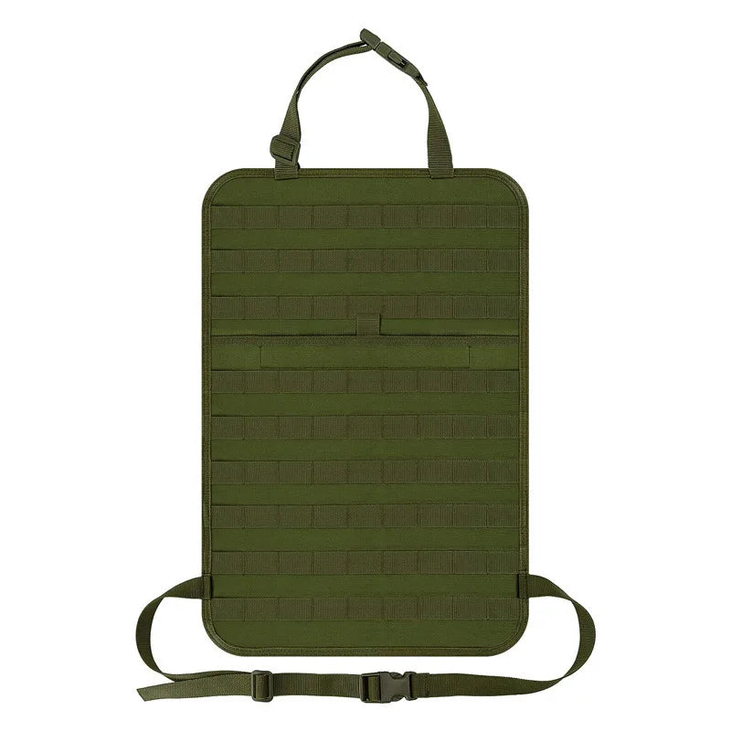 Tactical Car Seat Back Organizer with 5 Detachable MOLLE Pouches