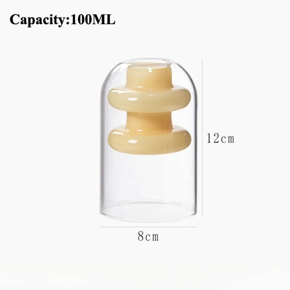 Elegant Glass Hydroponic Vase - Modern Home Decor for Plants