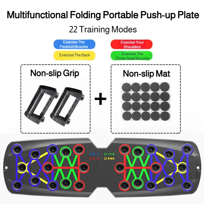 Portable Push-up Board Set | Home Gym Fitness Equipment for Full Body Workout