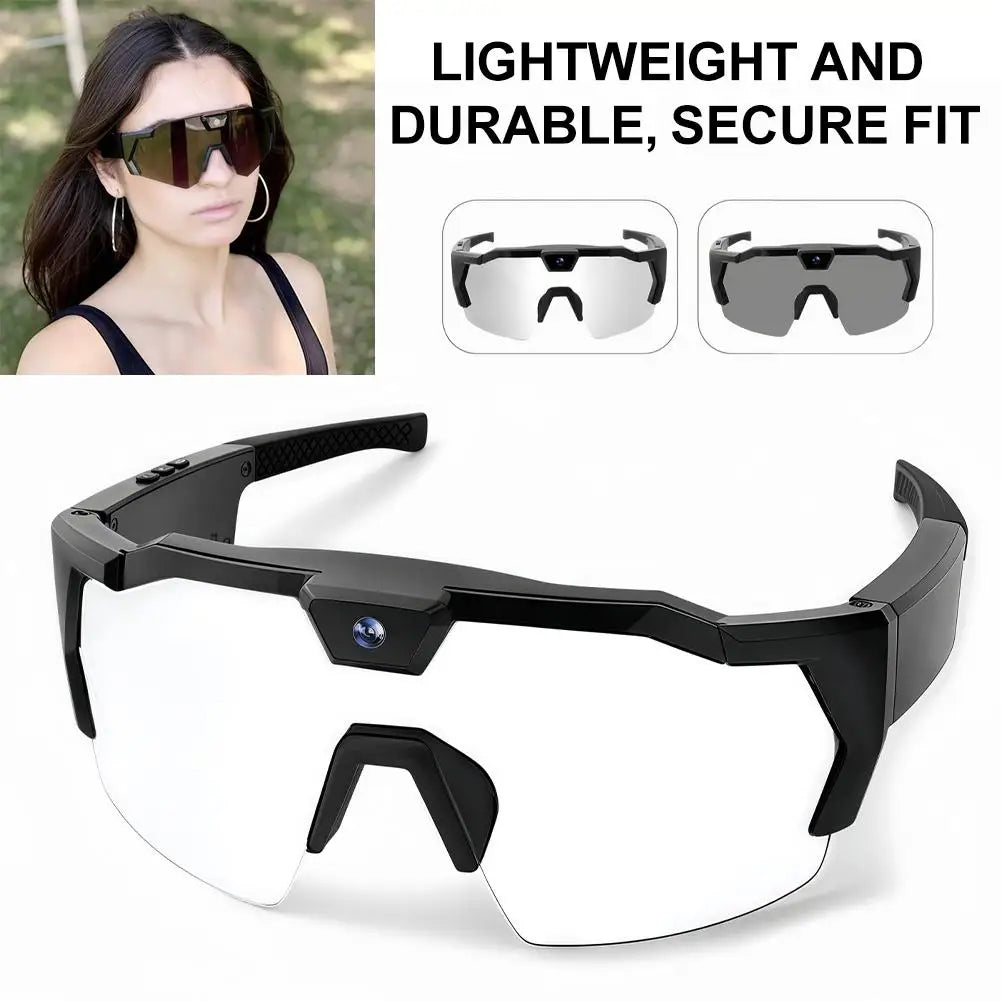 DIXSG HD Video Glasses - Action Camera Sunglasses for Sports