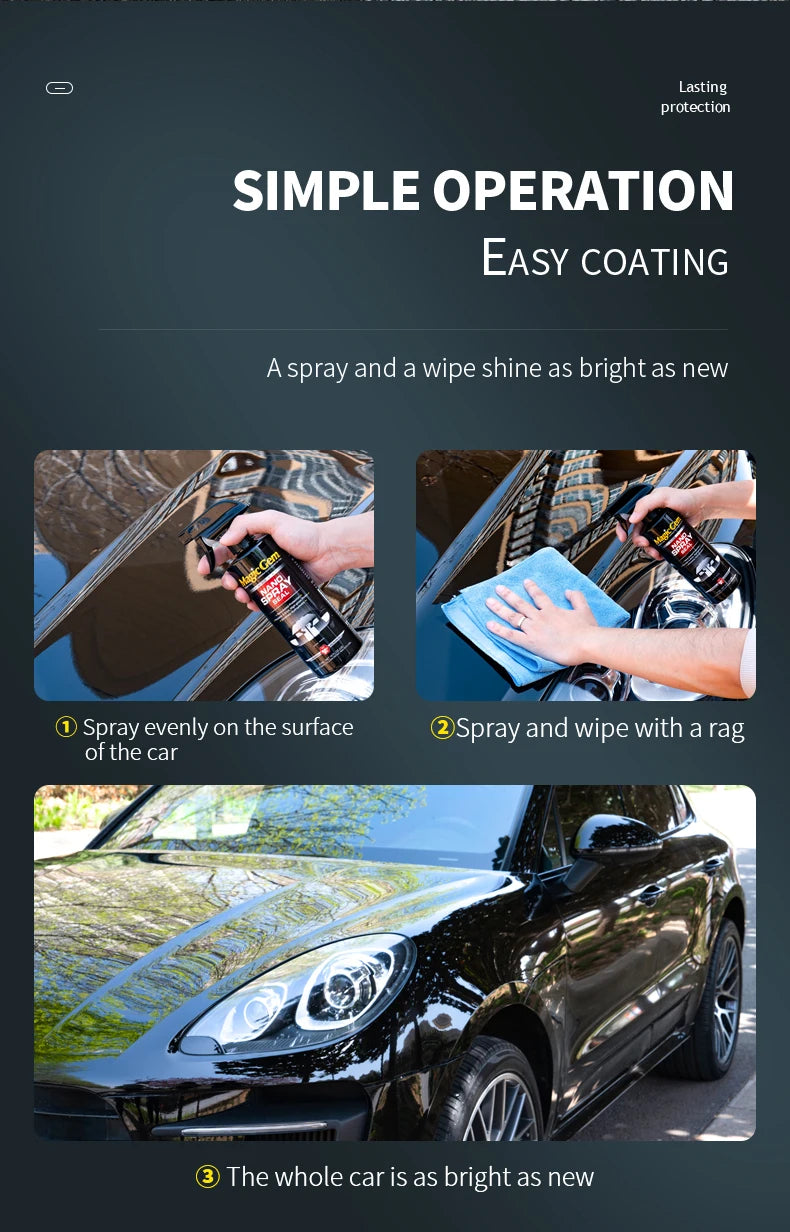 Magic Gem Car Ceramic Nano Coating - Hydrophobic Paint Protection & Polish