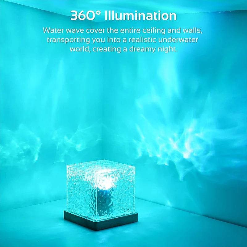 Ocean Wave Projector Light - 16 Colors Aurora Glow Lamp