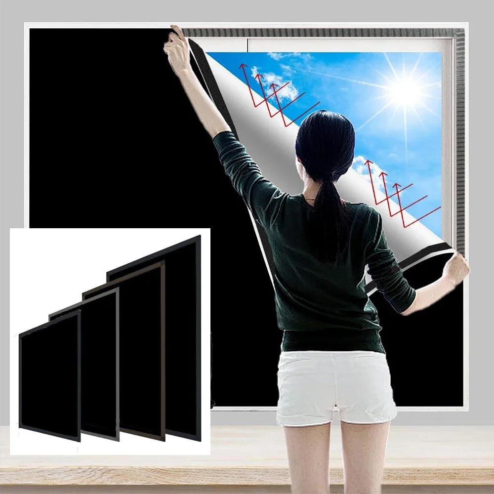 Custom 100% Blackout Self-Adhesive Portable Window Shades | Travel & Home