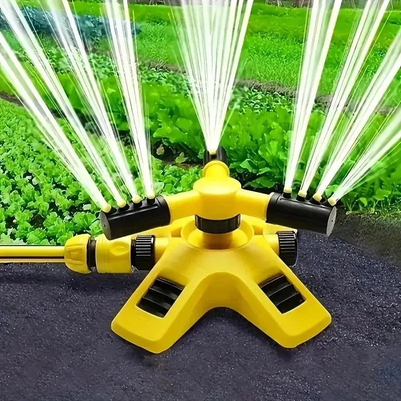 360° Automatic Rotating Garden Lawn Sprinkler for Large Area Coverage