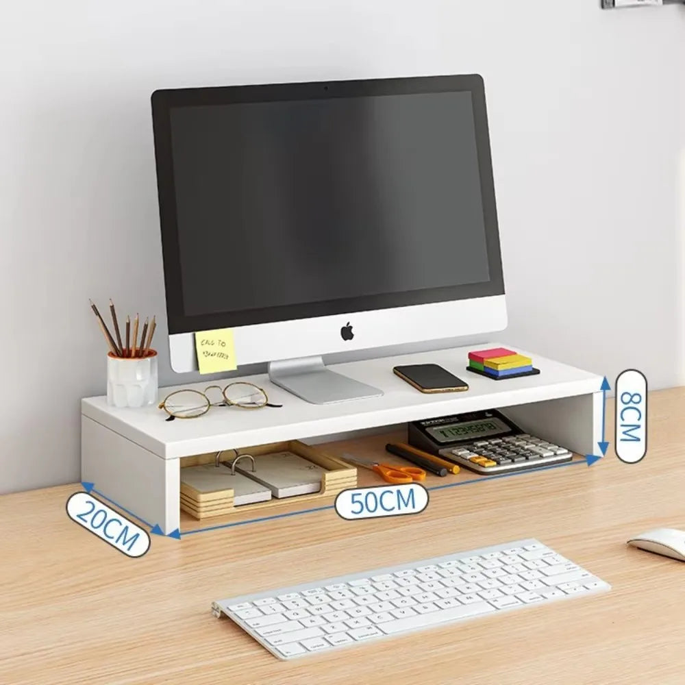 Vabena Ergonomic Monitor Riser Stand for Dorm Desk - Space Saver