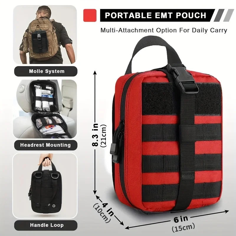 IFAK First Aid Kit 70 Pcs with Tourniquet & Survival Backpack - Emergency Medical Gear