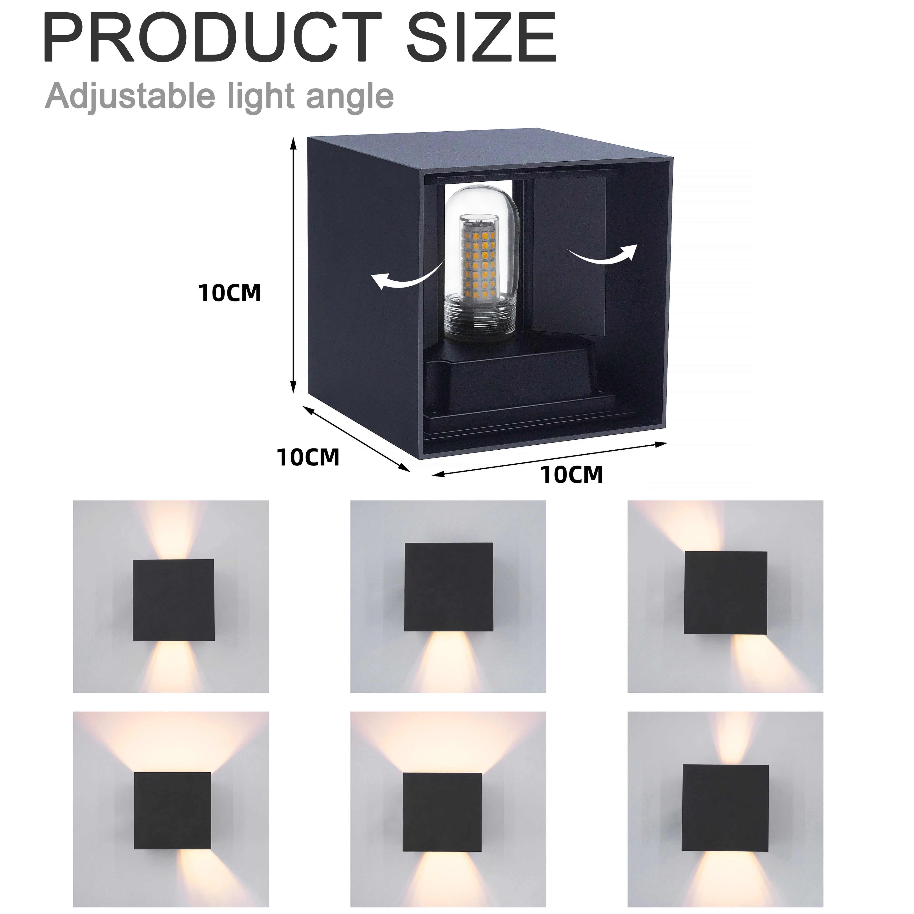KICAAO Modern Architectural Waterproof LED Wall Lamp | Outdoor Lighting