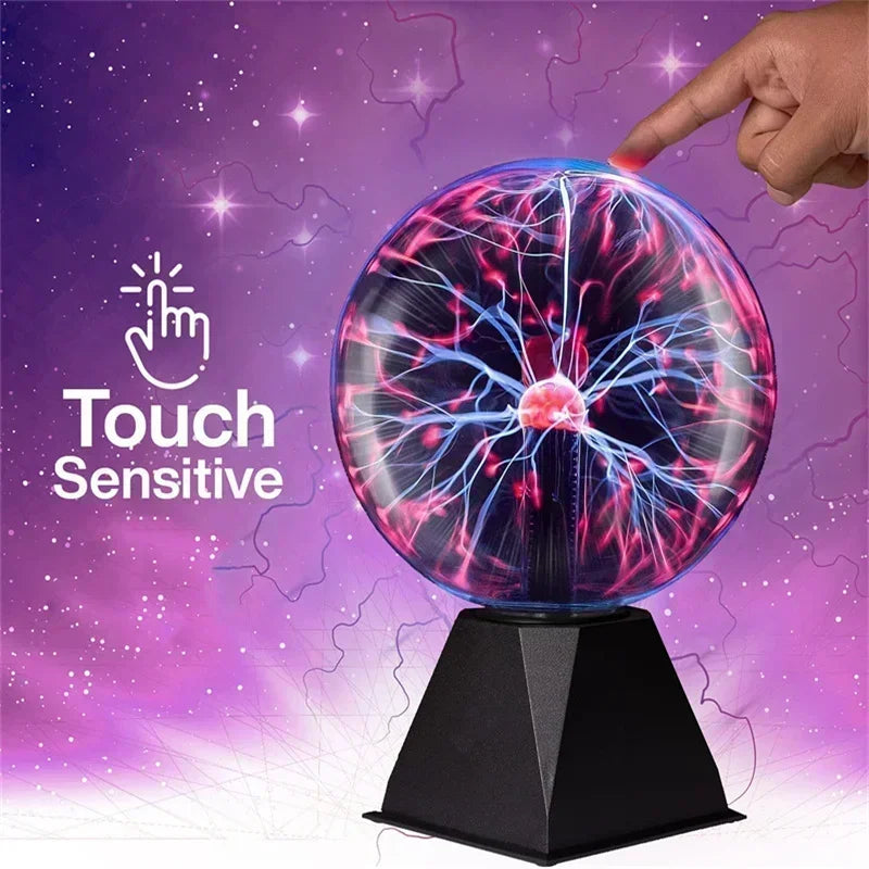 8 Inch Sound Control Plasma Ball Lamp - LED Touch Night Light