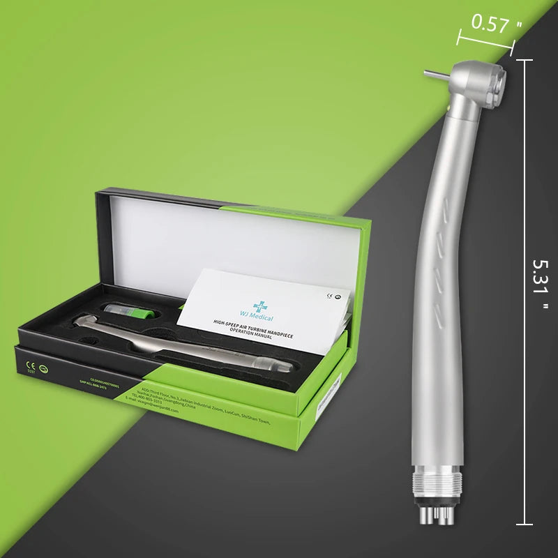 Vabena LED High-Speed Dental Handpiece | E-Generator Push Button Turbine
