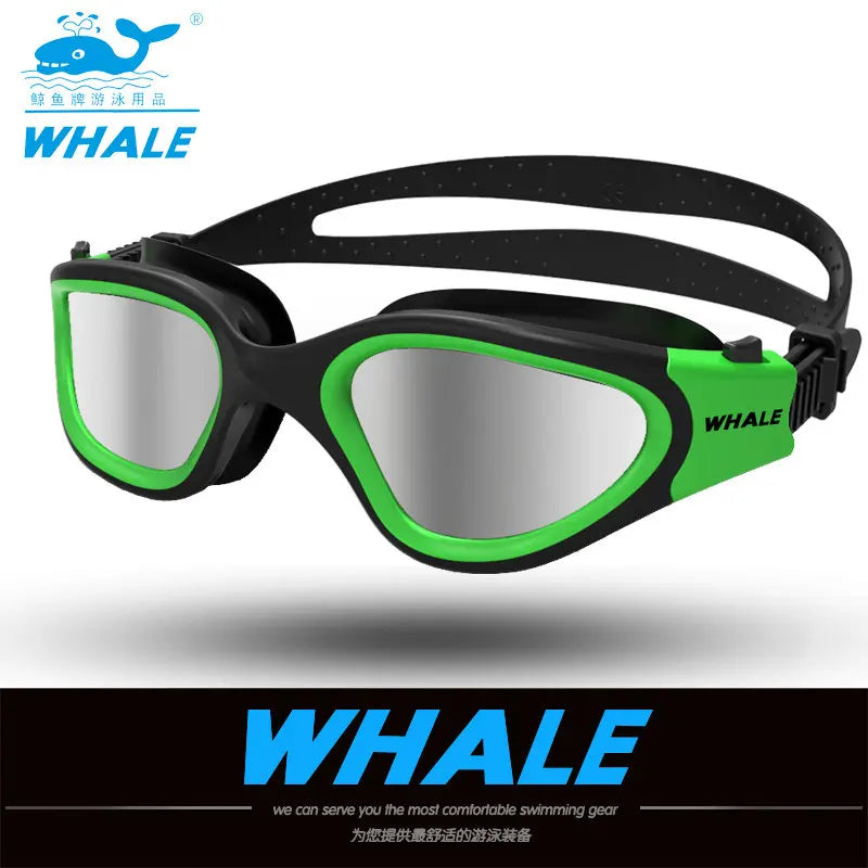 Professional Anti-Fog UV Swimming Goggles for Adults - Waterproof Silicone