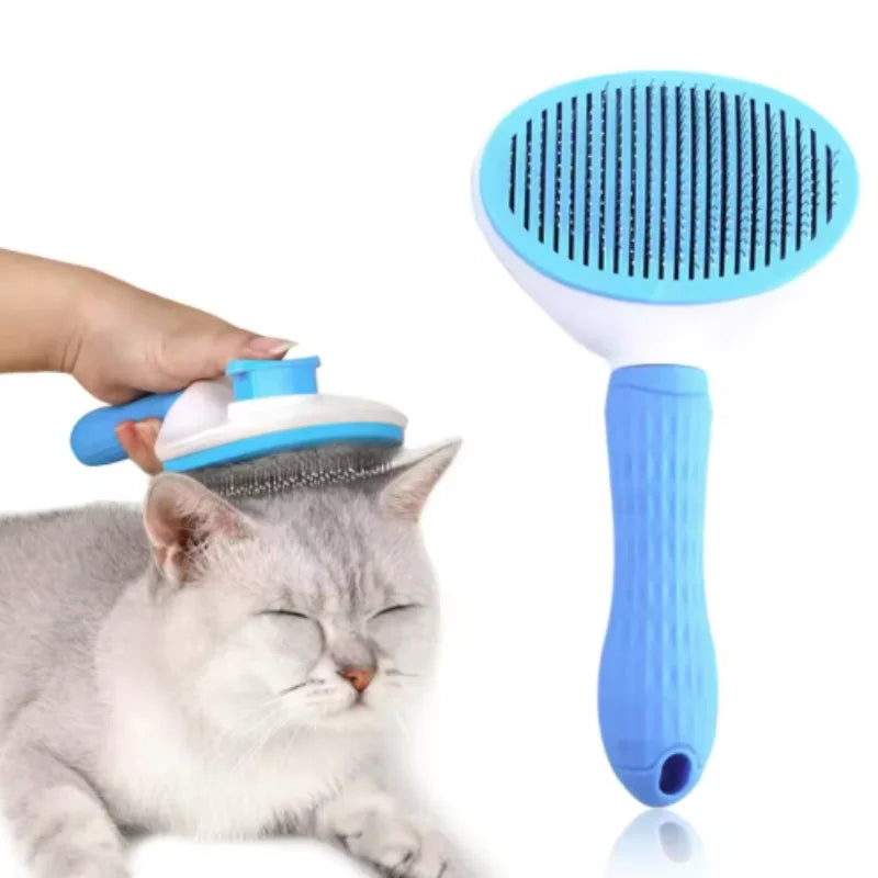 Self Cleaning Pet Brush & Dematting Comb - Dogs & Cats