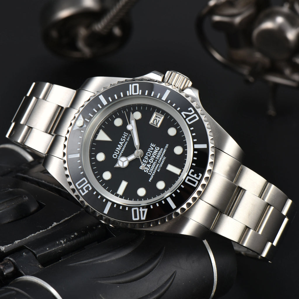 Men's 44mm Deep Sea Automatic Mechanical Dive Watch