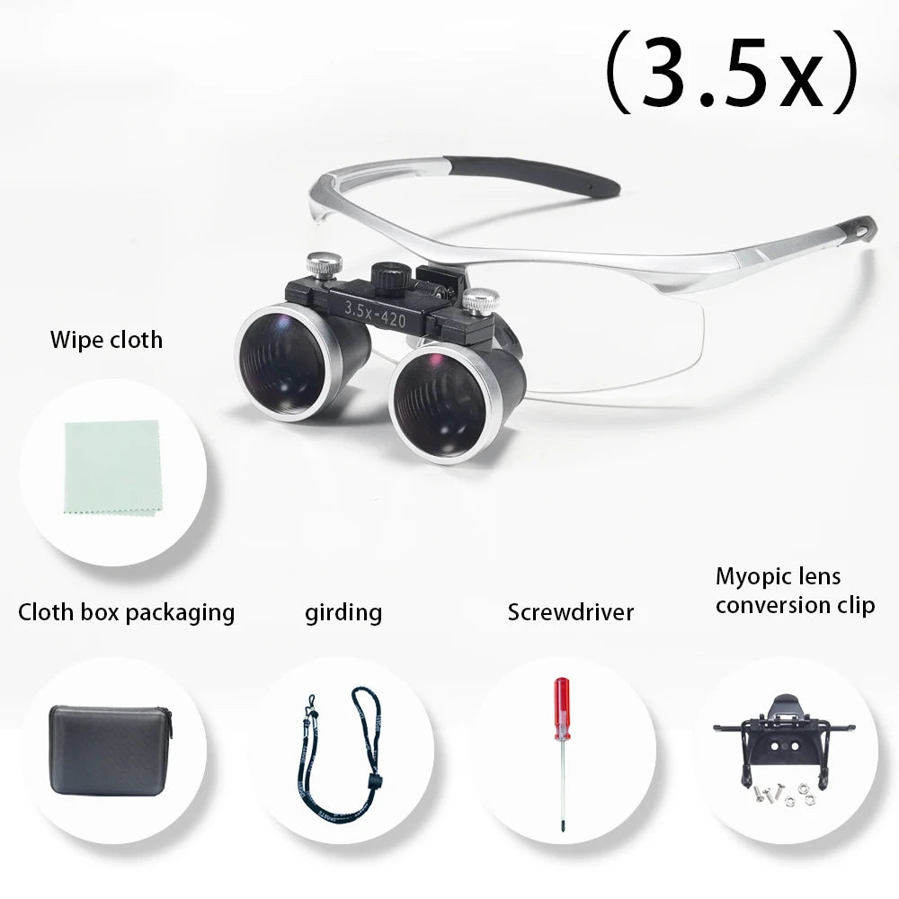 Dentistry Binocular Magnifier 2.5X/3.5X - Ultralight Dental Loupes
