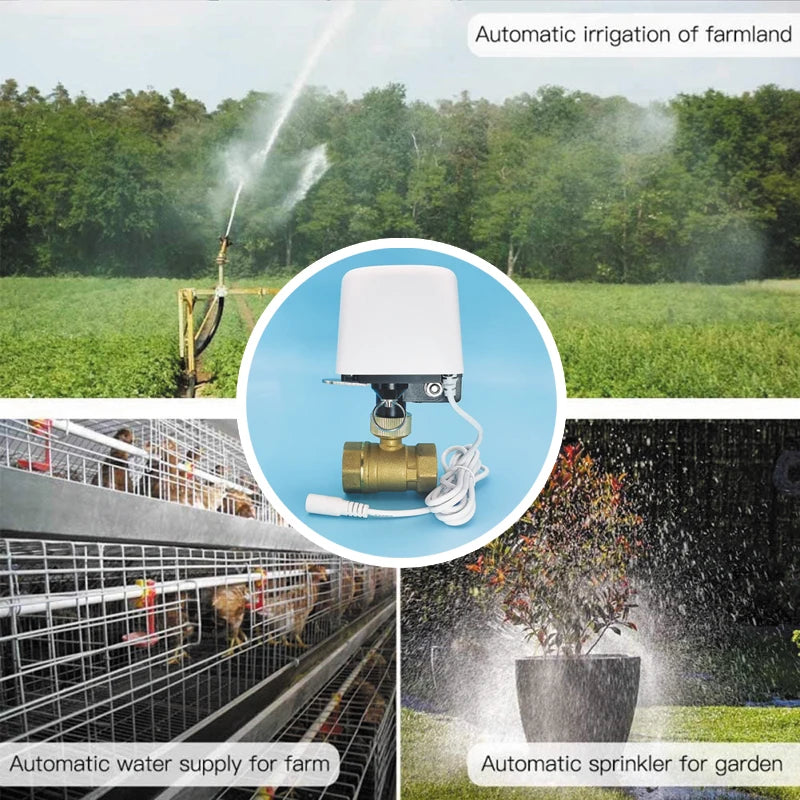 Vabena Tuya Smart Water Valve - Remote Control & Leak Detection