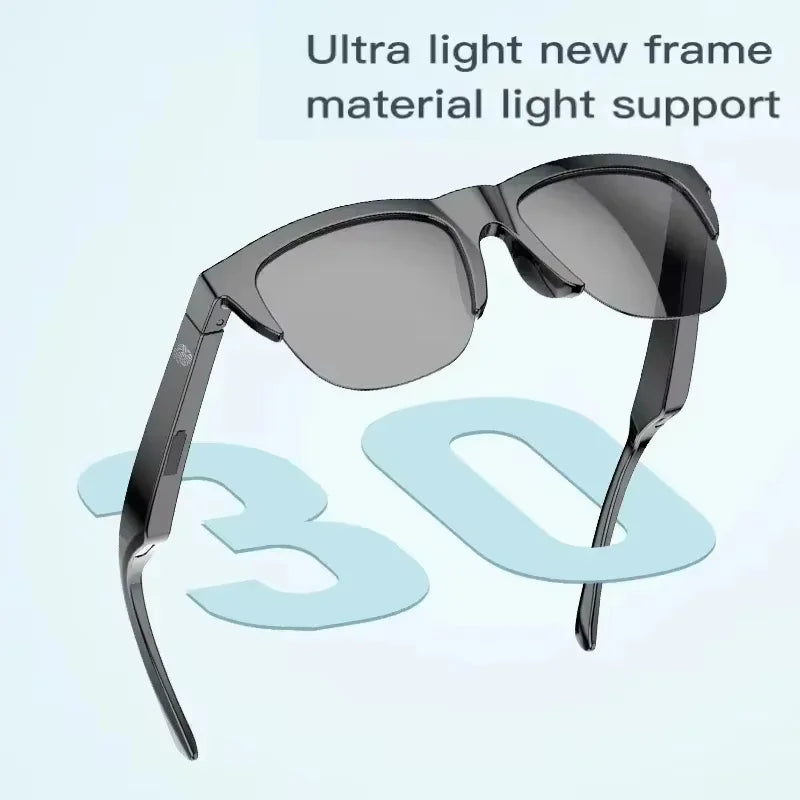 DIXSG Smart Sunglasses with Bluetooth Audio & Blue Light Protection