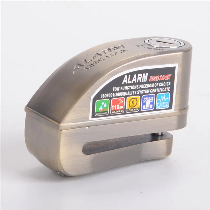 Falante Motorcycle Disc Brake Alarm Lock - Waterproof Anti-Theft Security for Bikes