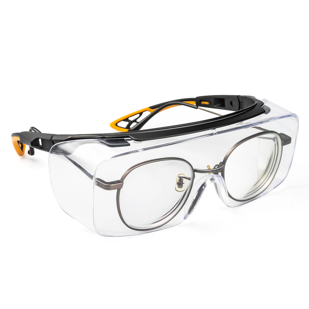 Vabena HM6 Adjustable Safety Glasses Over Glasses - ANSI Z87.1 Anti-Fog & Scratch Resistant