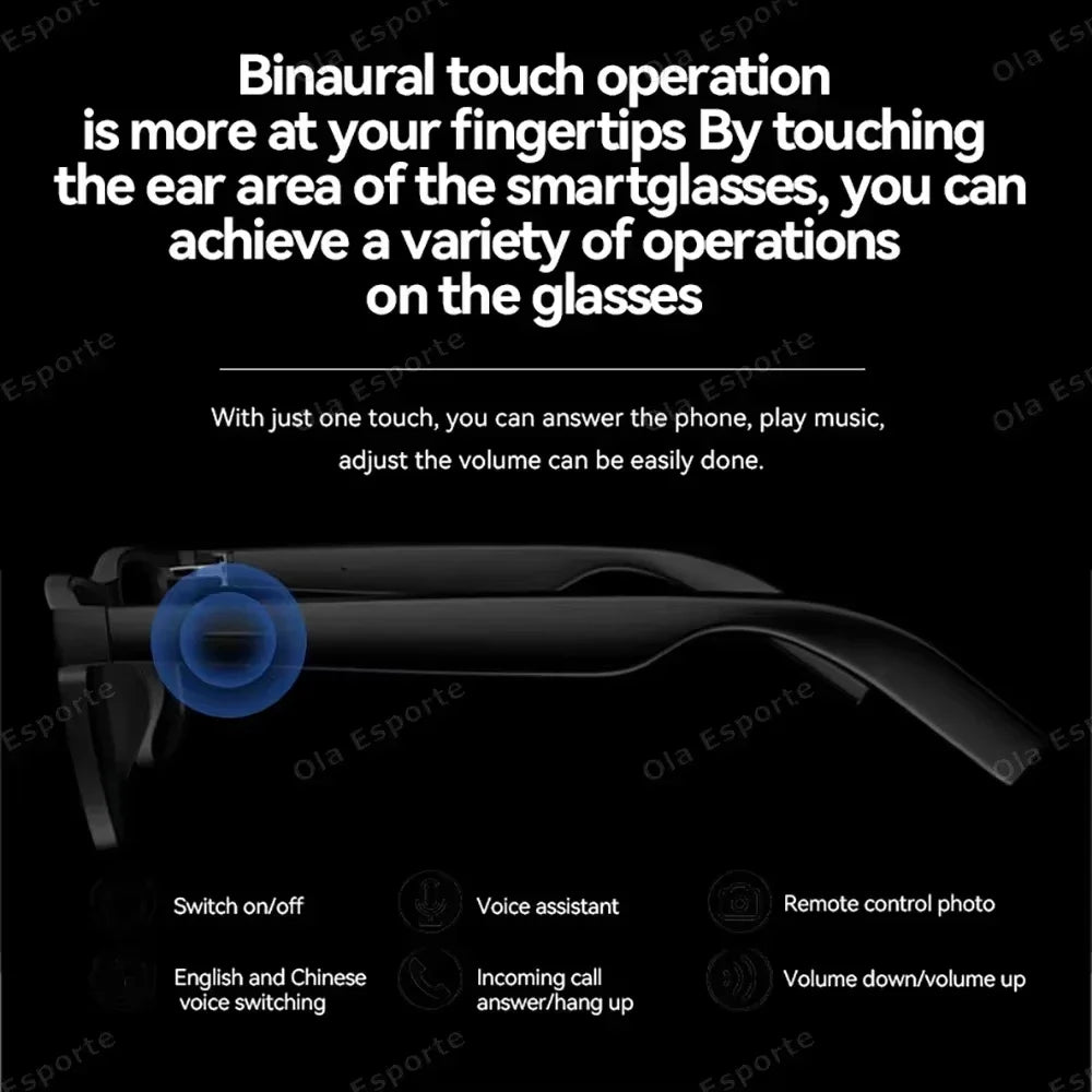 Lenovo 2026 AI Smart Glasses 8K | Touch Control Photo Video Translator