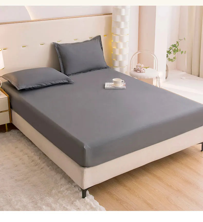 Waterproof Fitted Bed Sheet & Mattress Protector | 360° Elastic Band | All Sizes
