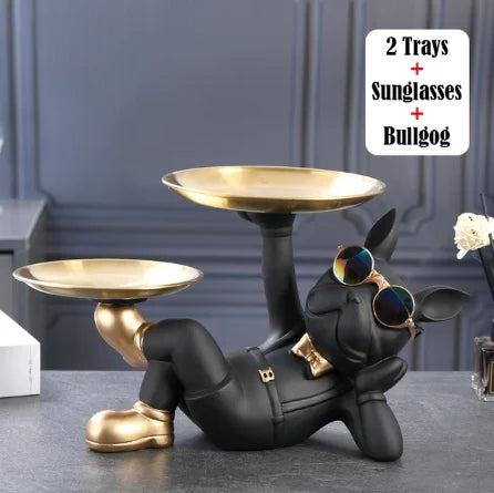 Elegant Bulldog Statue | Modern Home Decor | Statement Piece