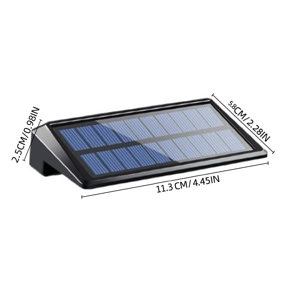 2-Pack 4 LED Solar Wall Lights – Outdoor Waterproof Fence & Deck Lighting