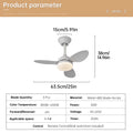 Low Profile Ceiling Fan with Light & Remote | 25"/42"/52" Indoor/Outdoor