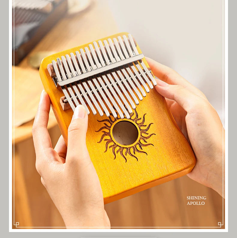 Hluru 17/21 Keys Kalimba Finger Piano - Musical Instrument for Beginners