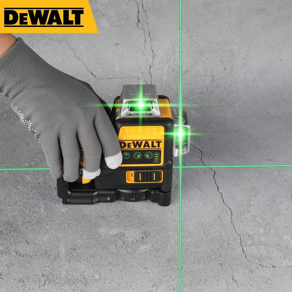 DEWALT DW089LG Green Beam Self-Leveling 3-Line Laser Level