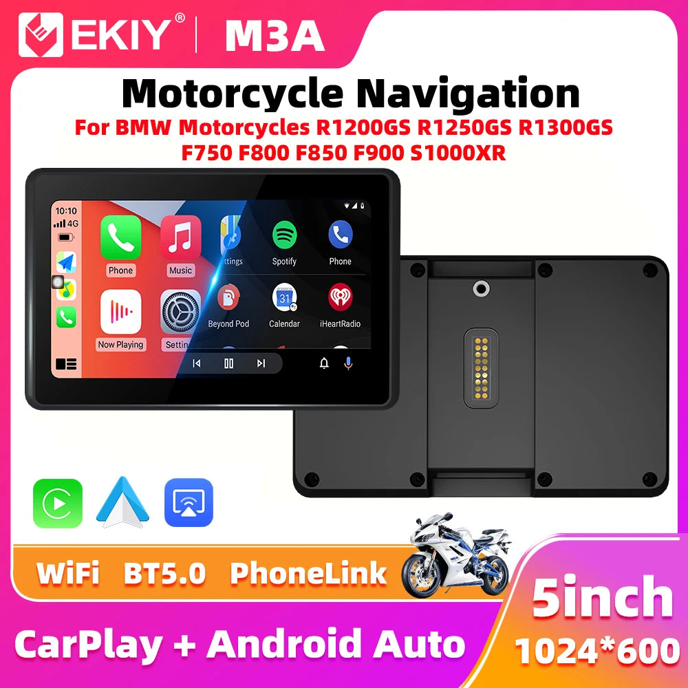 EKIY Wireless CarPlay Android Auto Navigation for BMW GS & XR