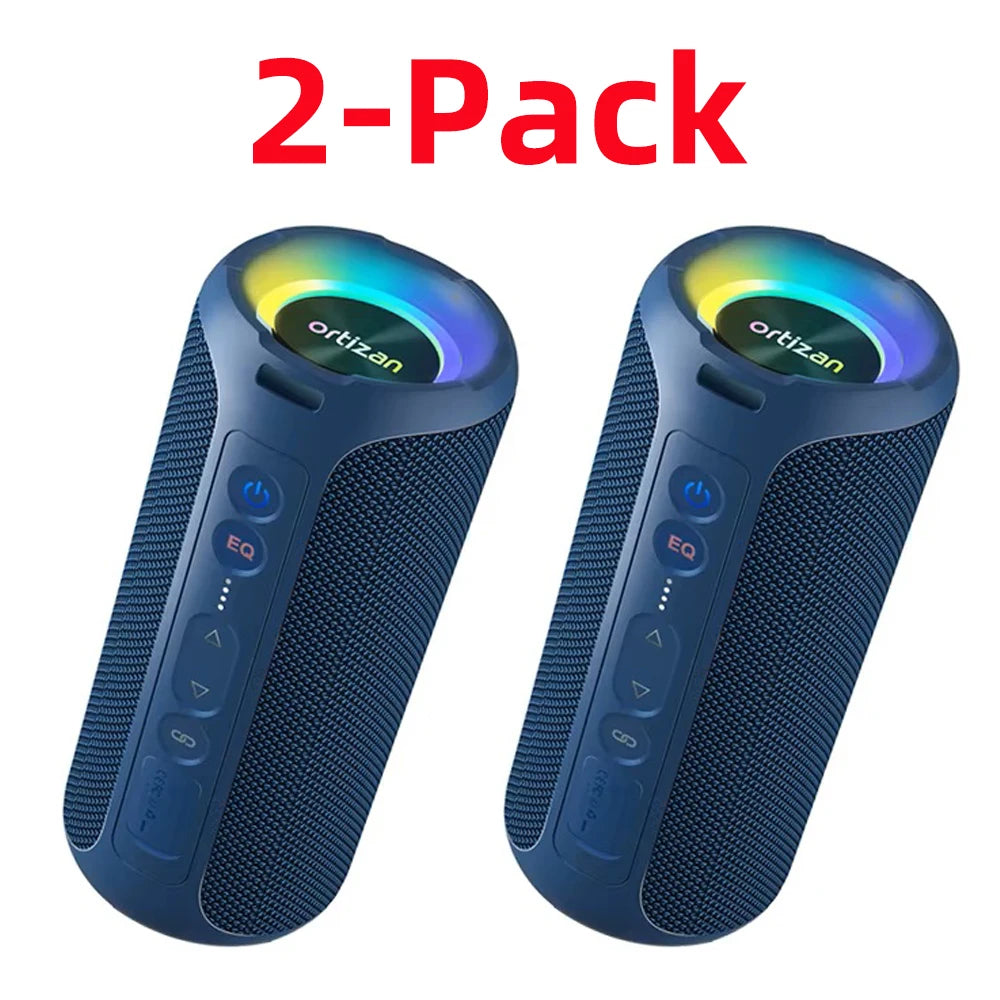 Ortizan 40W Enhanced Bass IP7 Waterproof Outdoor Bluetooth Speaker