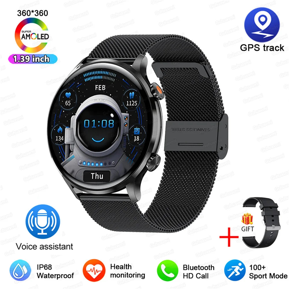 Vabena 2026 Smartwatch for Women & Men | AMOLED, GPS, IP68