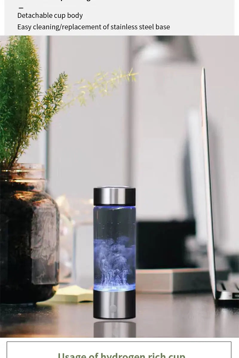 Portable Hydrogen Water Generator Bottle - Titanium Filter