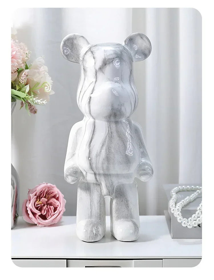 Nordic Bear Statue - Luxury Resin Figurine for Home Decor